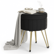 The Shopsite Home-living SONGMICS Small Vanity Stool Chair with Storage SONGMICS Small Vanity Stool Chair with Storage