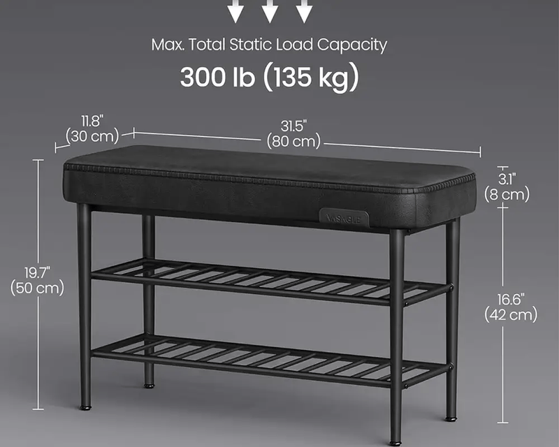 Shoe Rack Storage Bench by The Shopsite
