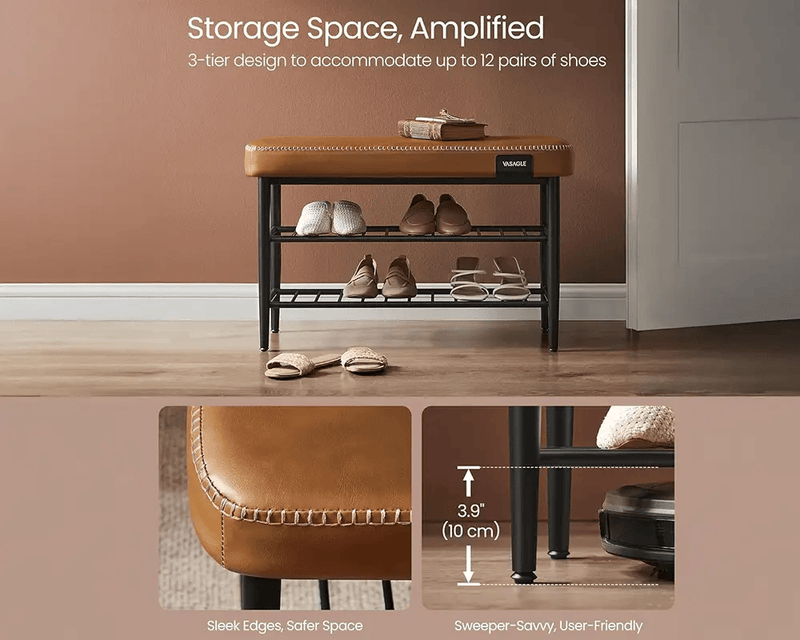 VASAGLE Shoe Bench by The Shopsite
