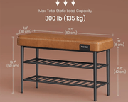 VASAGLE Shoe Bench by The Shopsite