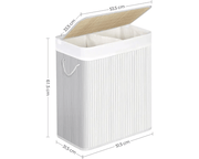 Laundry Basket Large Basket with Lid by The Shopsite