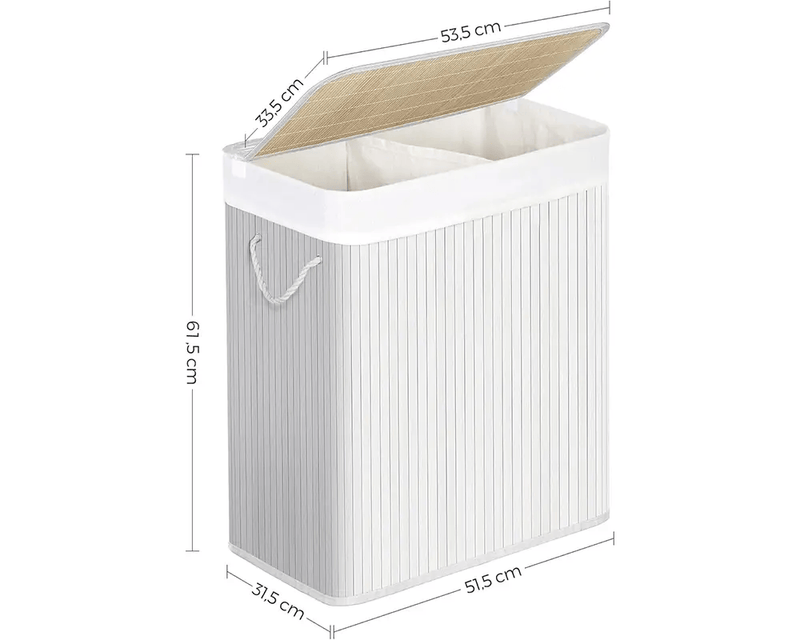 Laundry Basket Large Basket with Lid by The Shopsite