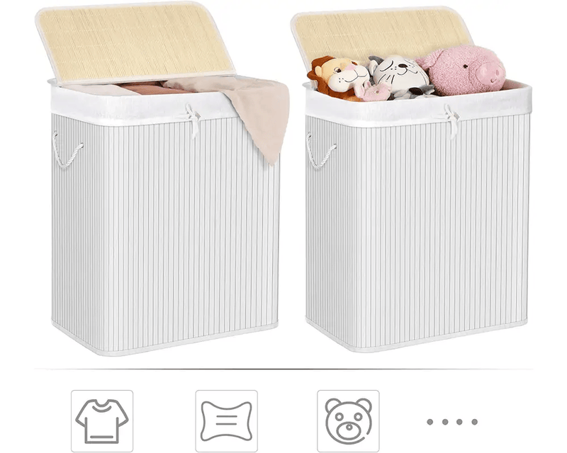 Laundry Basket Large Basket with Lid by The Shopsite