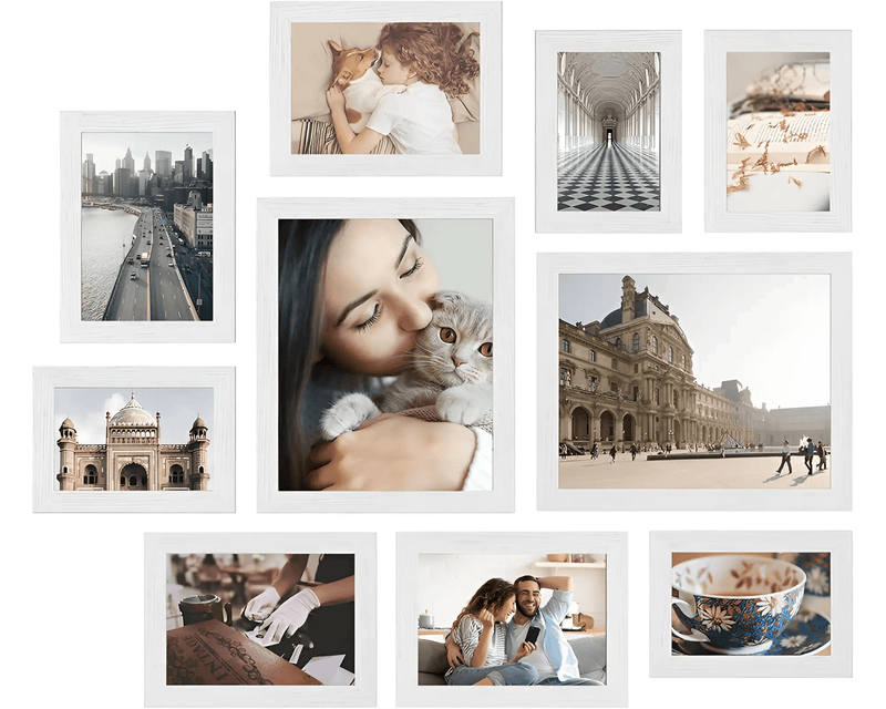 Collage Picture Frames Photo Frames Set 10 PCS by The Shopsite
