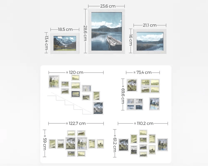 Collage Picture Frames Photo Frames Set 10 PCS
