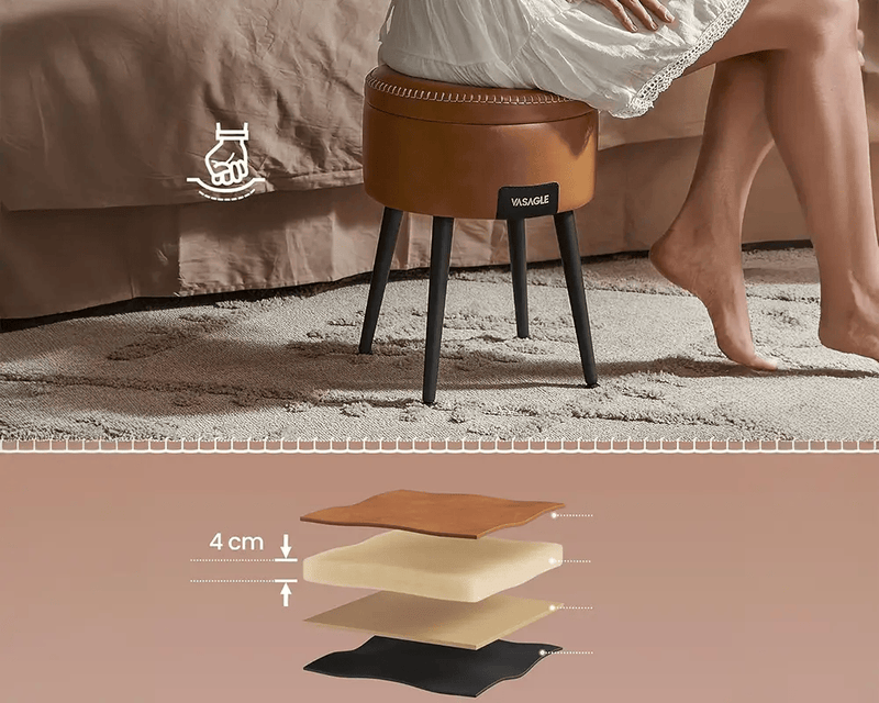 Ottoman Storage Foot Stool by The Shopsite