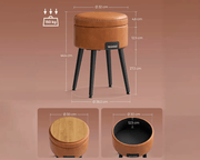 Ottoman Storage Foot Stool by The Shopsite