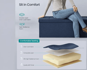 Ottoman with storage by The Shopsite