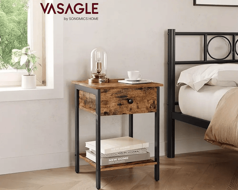 VASAGLE Bedside Table by The Shopsite
