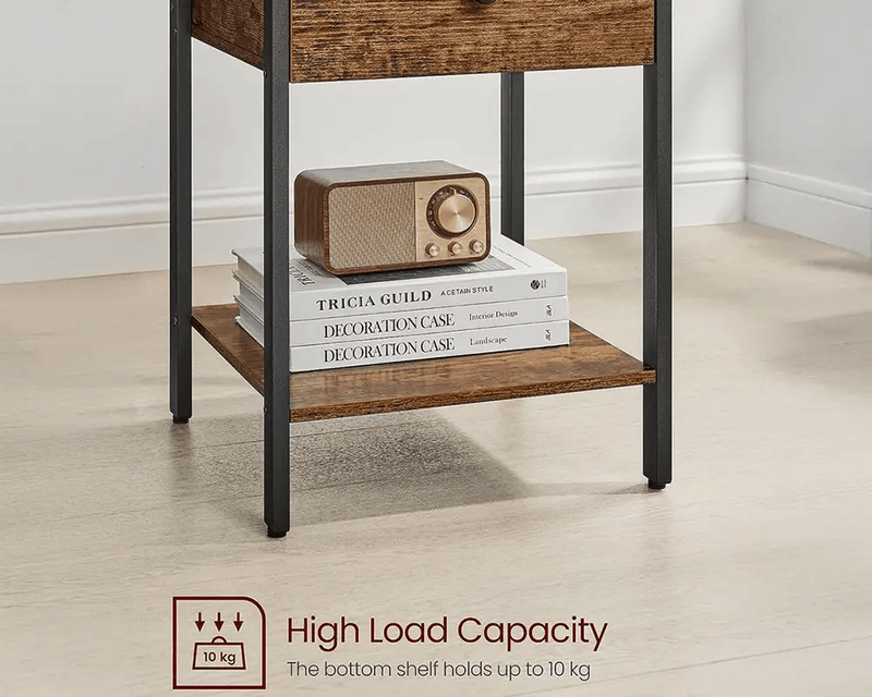 VASAGLE Bedside Table by The Shopsite