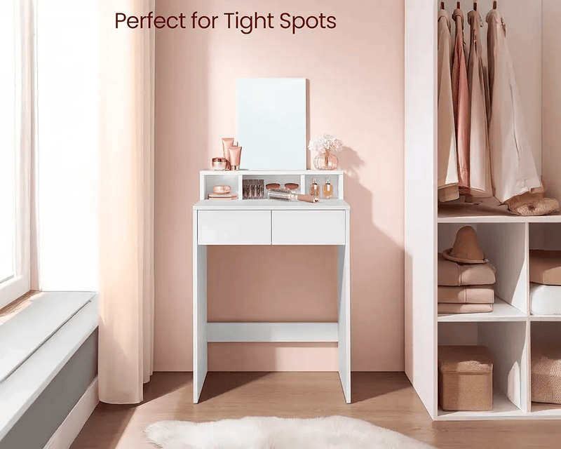 VASAGLE Dressing Table With Mirror by The Shopsite