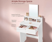 VASAGLE Dressing Table With Mirror by The Shopsite
