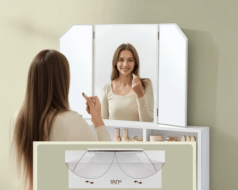 The Shopsite Home-living VASAGLE Dressing Table With Mirror VASAGLE Dressing Table With Mirror