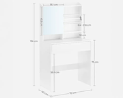 Dressing Table With Mirror by The Shopsite