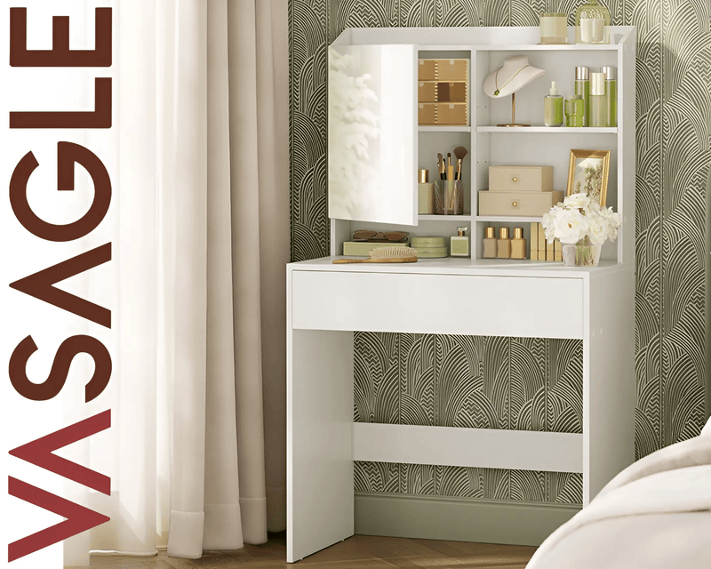 Dressing Table With Mirror by The Shopsite