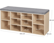 The Shopsite Home-living VASAGLE Shoe Rack Bench Shoe Storage Bench Shoe Rack VASAGLE Shoe Rack Bench Shoe Storage Bench Shoe Rack