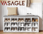 The Shopsite Home-living VASAGLE Shoe Rack Bench Shoe Storage Bench Shoe Rack VASAGLE Shoe Rack Bench Shoe Storage Bench Shoe Rack