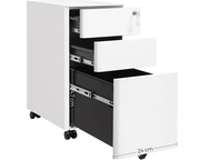 SONGMICS Office file Cabinet with Wheels File Organiser by The Shopsite