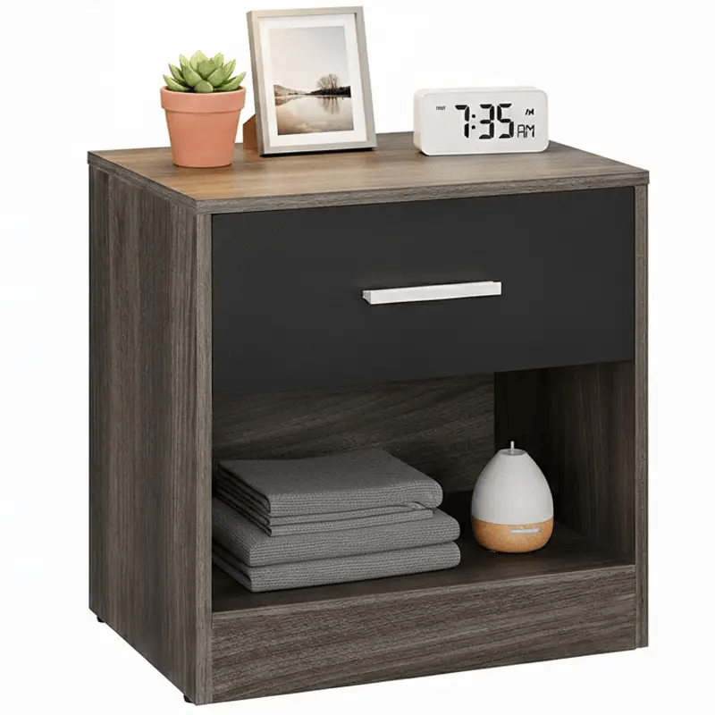 Bedside Table with Drawers by The Shopsite