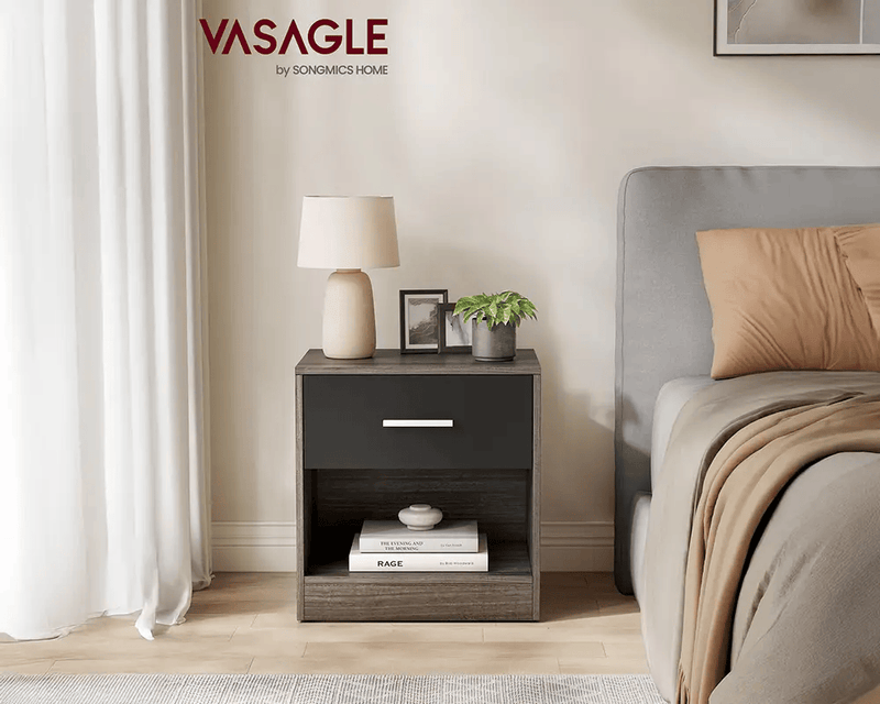 Bedside Table with Drawers by The Shopsite