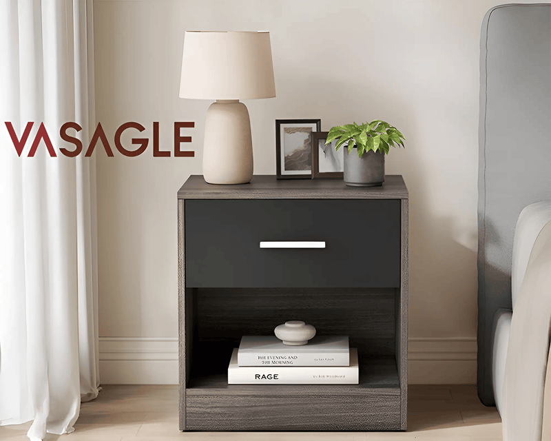 Bedside Table with Drawers by The Shopsite