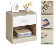 Bedside Table with Drawers by The Shopsite