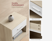 Bedside Table with Drawers by The Shopsite