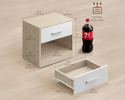 Bedside Table with Drawers by The Shopsite