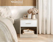 Bedside Table with Drawers by The Shopsite