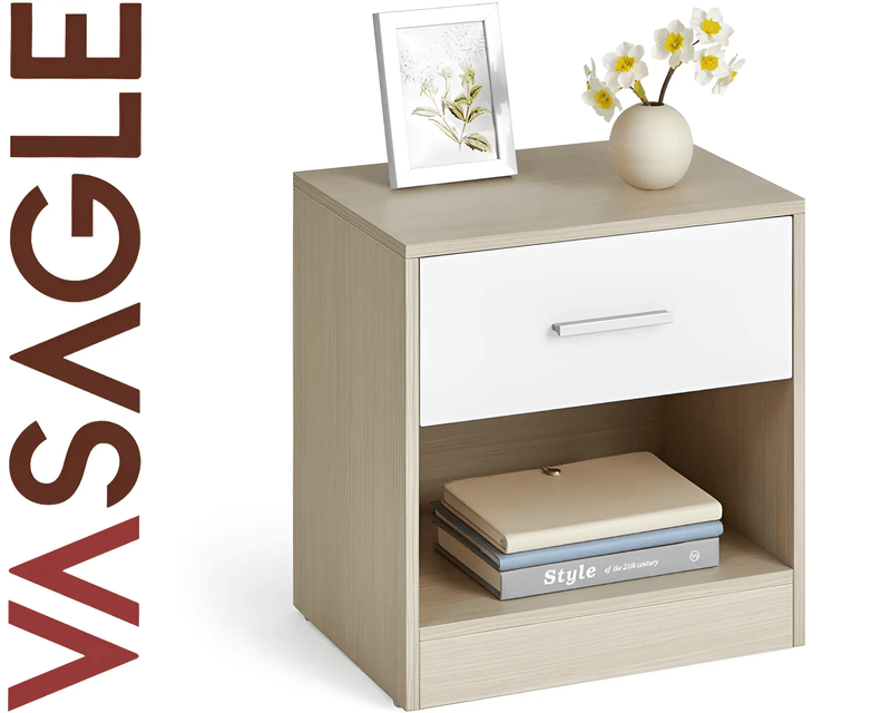 Bedside Table with Drawers by The Shopsite