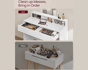 Dressing Table with Mirror by The Shopsite