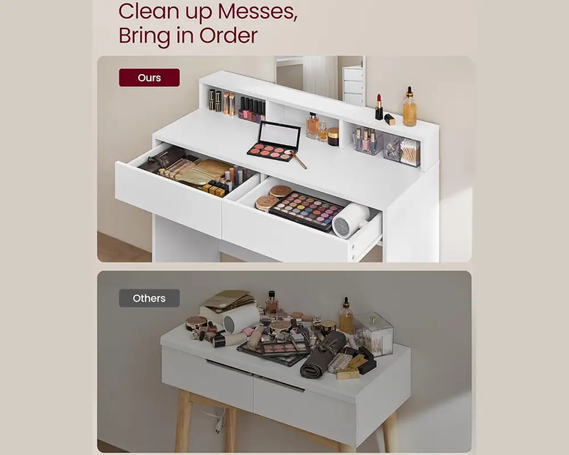 Dressing Table with Mirror by The Shopsite