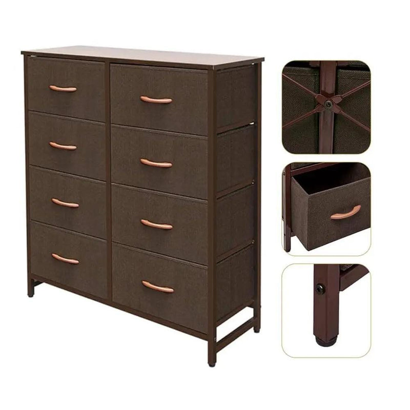 The Shopsite tallboy Chest of Drawers 8 Drawers Dresser Tallboy Chest of Drawers 8 Drawers Dresser Tallboy