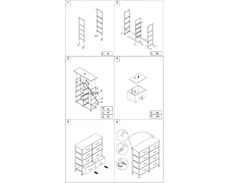 The Shopsite tallboy Chest of Drawers 8 Drawers Dresser Tallboy Chest of Drawers 8 Drawers Dresser Tallboy