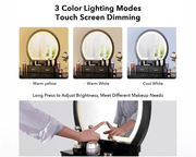 The Shopsite Home-living Black Dressing Table with LED Mirror Black Dressing Table with LED Mirror