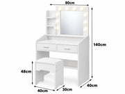 The Shopsite Home-living Dressing Table With Mirror Dressing Table With Mirror