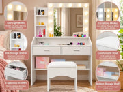 The Shopsite Home-living Dressing Table With Mirror Dressing Table With Mirror