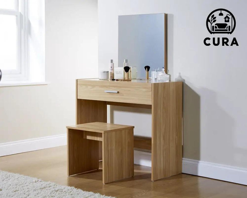 The Shopsite Home-living CURA Dressing Table Brown CURA Dressing Table Brown