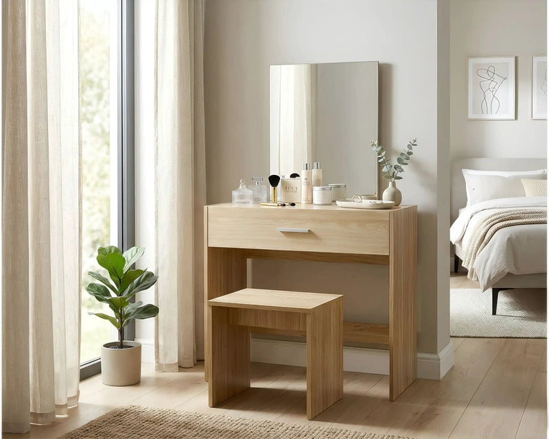 The Shopsite Home-living CURA Dressing Table Brown CURA Dressing Table Brown