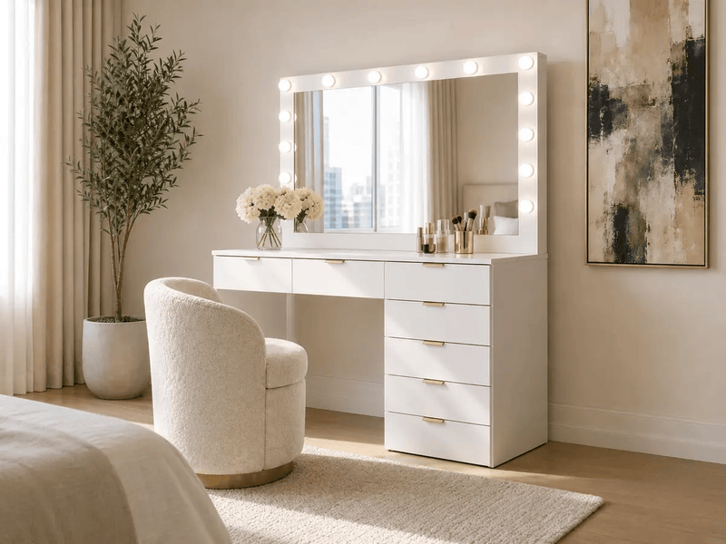 The Shopsite Home-living Dressing Table With Mirror Dressing Table With Mirror