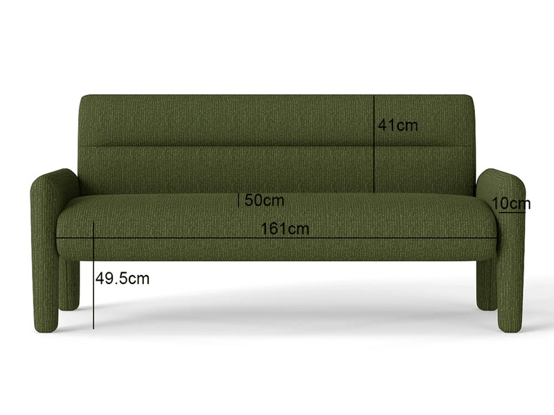 Hunter Green 3 Piece Sofa Set by The Shopsite