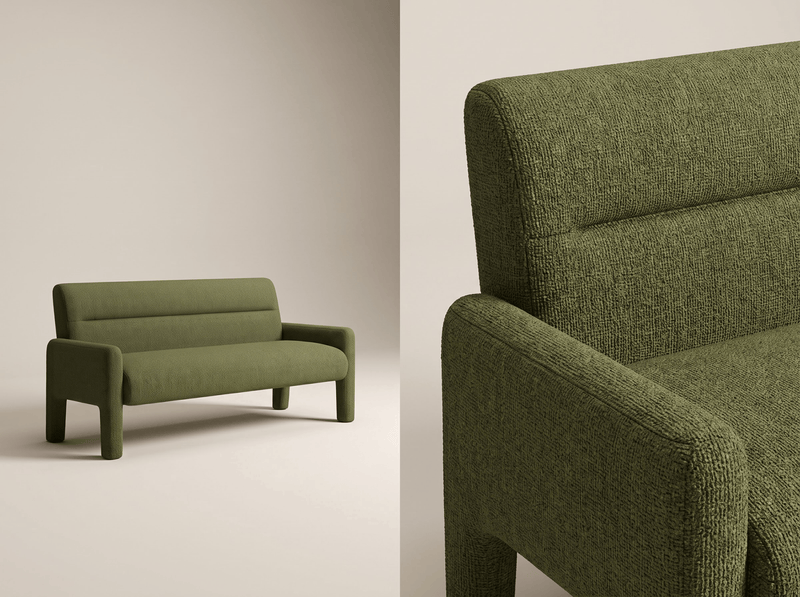 The Shopsite Sofa Dubai Hunter Modern 3 Seater Sofa Green Dubai Hunter Modern 3 Seater Sofa Green