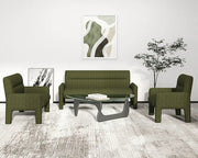 Dubai Hunter Modern 3 Seater Sofa Green by The Shopsite