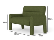 Hunter Green 3 Piece Sofa Set by The Shopsite