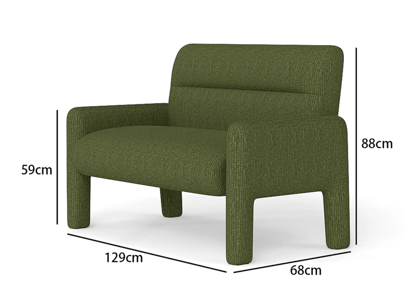 Hunter Green 3 Piece Sofa Set by The Shopsite