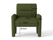 Dubai Hunter Green Single Seater Sofa by The Shopsite