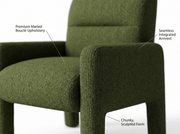 The Shopsite Sofa Dubai Hunter Green Single Seater Sofa Dubai Hunter Green Single Seater Sofa