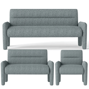 3 Piece Sofa Set – Dubai Sky Blue by The Shopsite