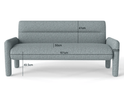 3 Piece Sofa Set – Dubai Sky Blue by The Shopsite