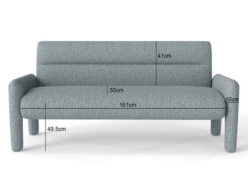 3 Piece Sofa Set – Dubai Sky Blue by The Shopsite